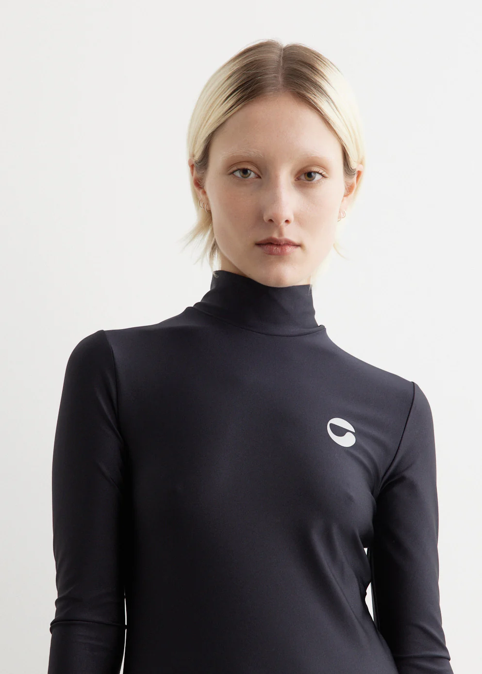 High Neck Fitted Mini Dress