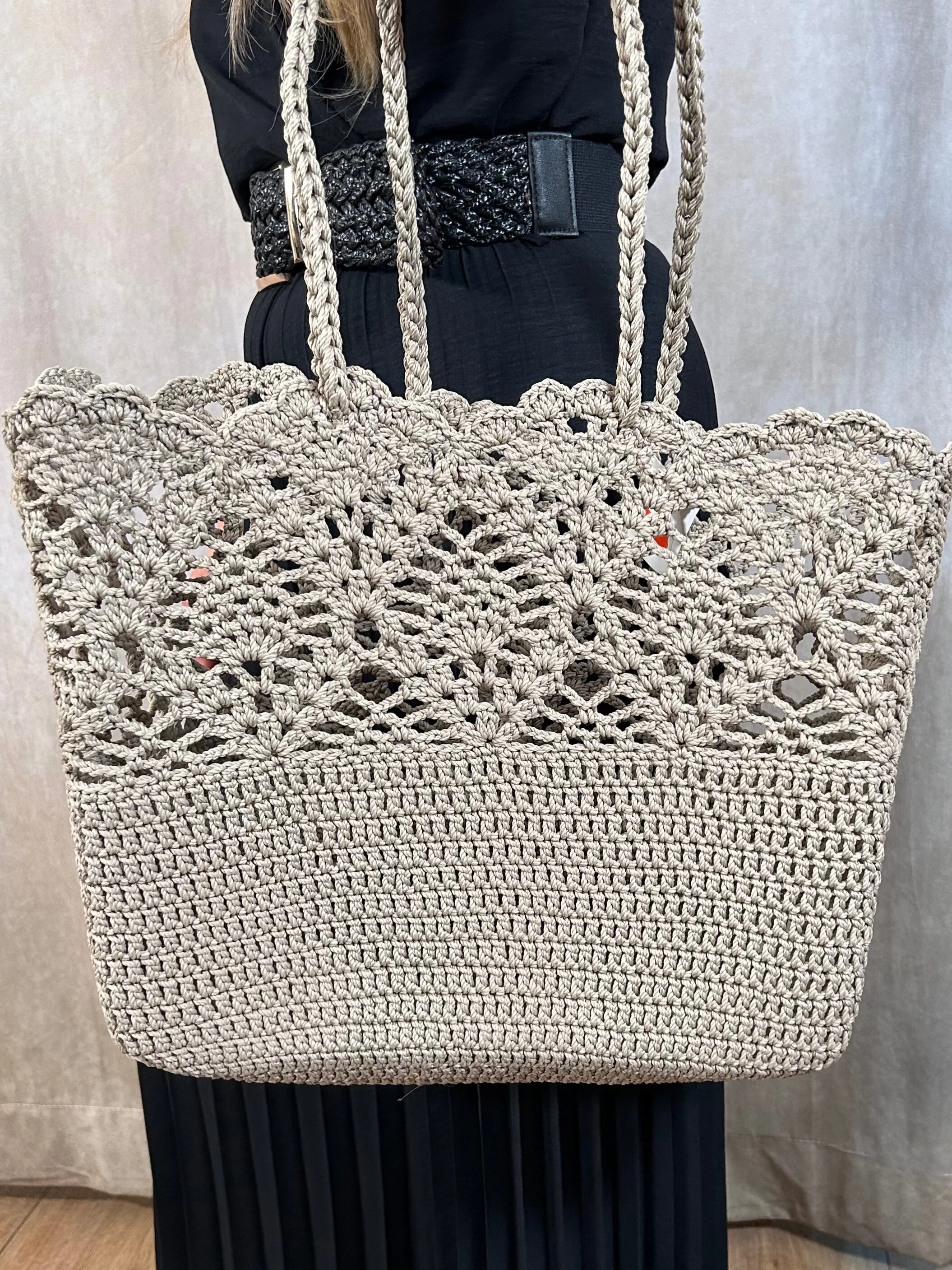 Crochet Basket Bag 13